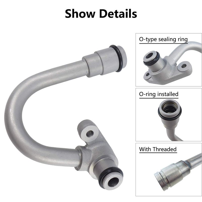 TIKSCIENCE HPOP Discharge Tube,Fits for Ford 2003-2004 6.0 L F-250 F350 F450 F-550 Super Duty,Fits for Ford Excursion 2003-2004,Fits for Ford E-350 Super Duty Van,High Pressure Oil Pump Replace 3C3Z-9T288-AA - Image 3